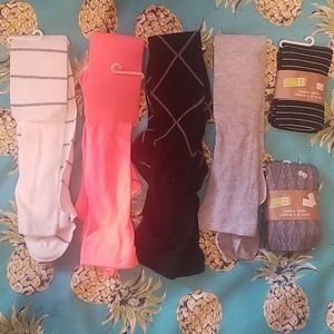 Lot of 6. Girls S Crazy 8 sweater fashion tights.
